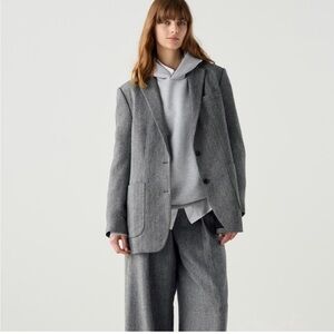 Uniqlo C Women's Gray Blazer Coat